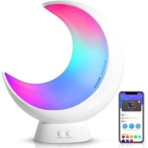 Smart Table Lamp, RGB APP Control Moon Lamp